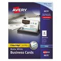 Avery Dennison Avery, True Print Clean Edge Business Cards, Inkjet, 2 X 3 1/2, White, 1000PK 8870